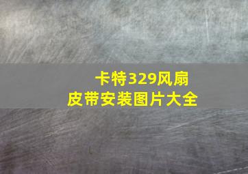 卡特329风扇皮带安装图片大全