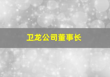 卫龙公司董事长