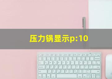 压力锅显示p:10