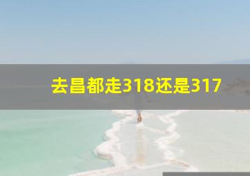 去昌都走318还是317