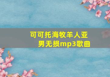 可可托海牧羊人亚男无损mp3歌曲