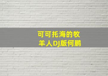 可可托海的牧羊人DJ版何鹏