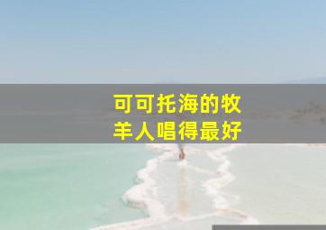 可可托海的牧羊人唱得最好