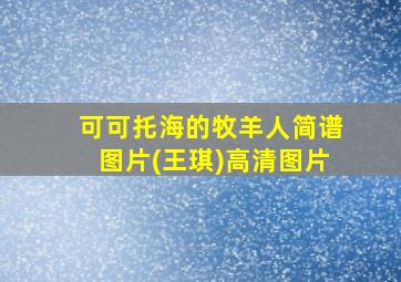 可可托海的牧羊人简谱图片(王琪)高清图片