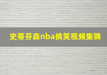 史蒂芬森nba搞笑视频集锦