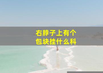 右脖子上有个包块挂什么科