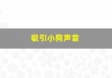 吸引小狗声音