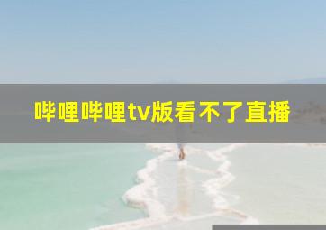 哔哩哔哩tv版看不了直播