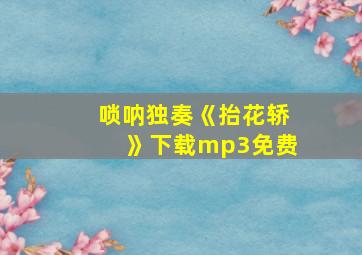 唢呐独奏《抬花轿》下载mp3免费