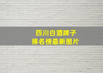 四川白酒牌子排名榜最新图片