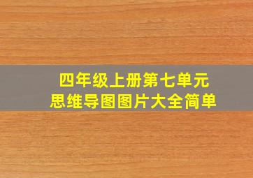 四年级上册第七单元思维导图图片大全简单