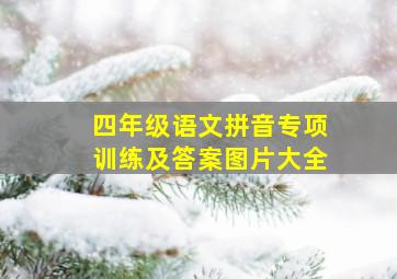 四年级语文拼音专项训练及答案图片大全