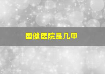 国健医院是几甲