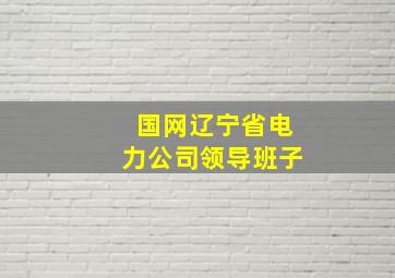 国网辽宁省电力公司领导班子