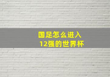 国足怎么进入12强的世界杯