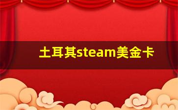 土耳其steam美金卡