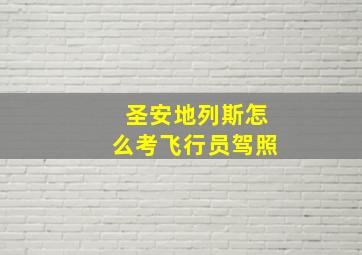 圣安地列斯怎么考飞行员驾照