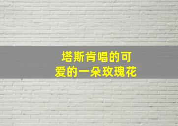 塔斯肯唱的可爱的一朵玫瑰花