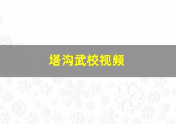 塔沟武校视频