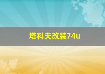 塔科夫改装74u