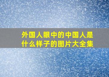 外国人眼中的中国人是什么样子的图片大全集