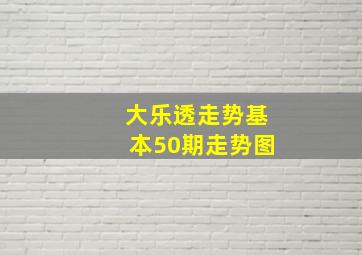 大乐透走势基本50期走势图