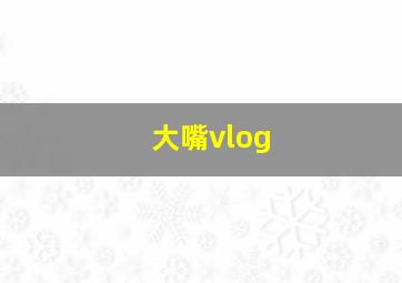 大嘴vlog