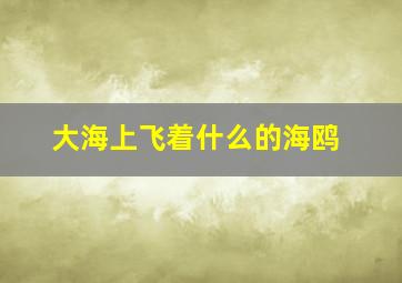 大海上飞着什么的海鸥