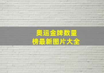 奥运金牌数量榜最新图片大全