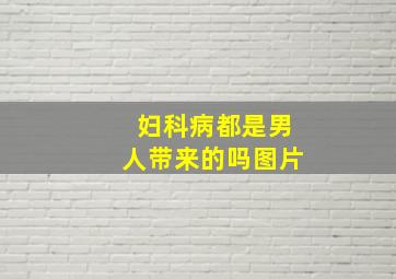 妇科病都是男人带来的吗图片