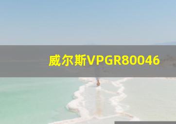 威尔斯VPGR80046