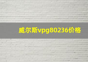 威尔斯vpg80236价格