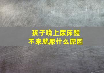 孩子晚上尿床醒不来就尿什么原因