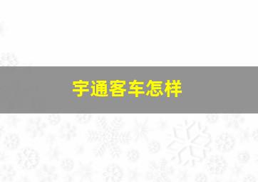 宇通客车怎样