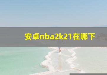 安卓nba2k21在哪下