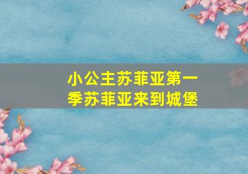 小公主苏菲亚第一季苏菲亚来到城堡