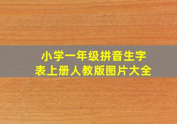 小学一年级拼音生字表上册人教版图片大全