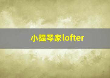 小提琴家lofter