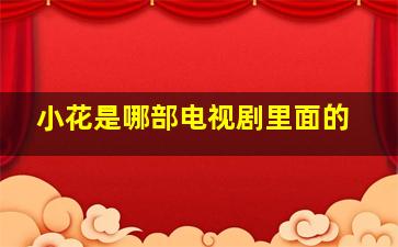 小花是哪部电视剧里面的