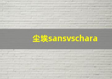 尘埃sansvschara