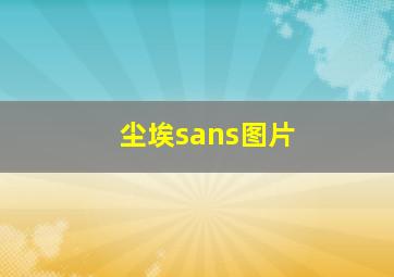 尘埃sans图片