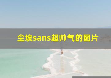 尘埃sans超帅气的图片