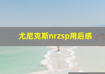 尤尼克斯nrzsp用后感