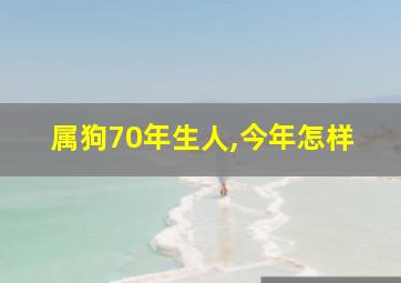 属狗70年生人,今年怎样