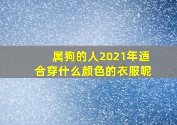 属狗的人2021年适合穿什么颜色的衣服呢