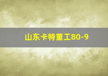 山东卡特重工80-9