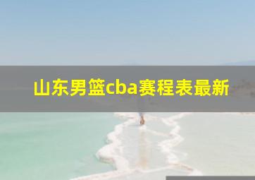 山东男篮cba赛程表最新