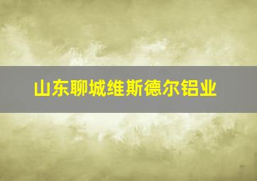 山东聊城维斯德尔铝业