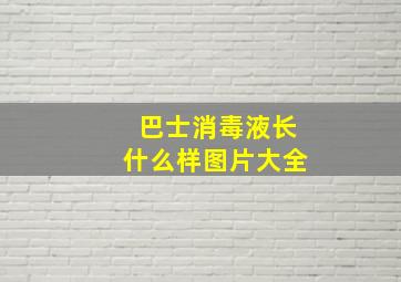 巴士消毒液长什么样图片大全