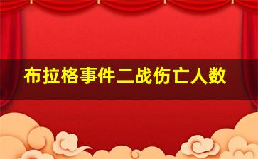 布拉格事件二战伤亡人数